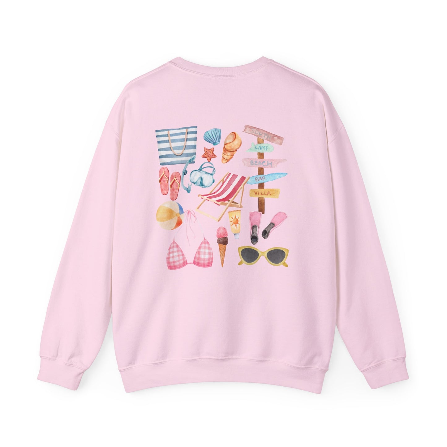Take Me To The Beach Crewneck Sweatshirt - Summer Vibes Casual Wear