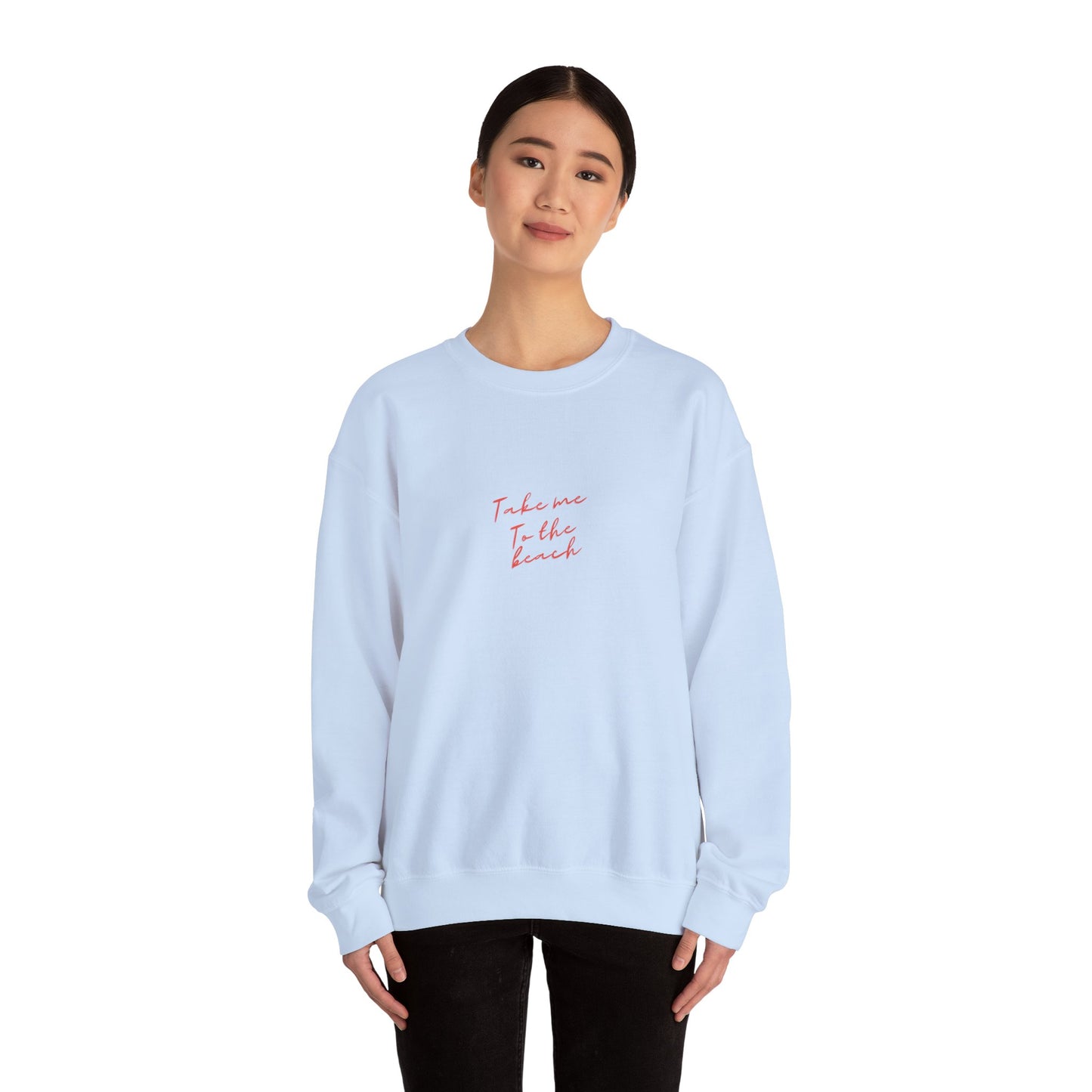 Take Me To The Beach Crewneck Sweatshirt - Summer Vibes Casual Wear