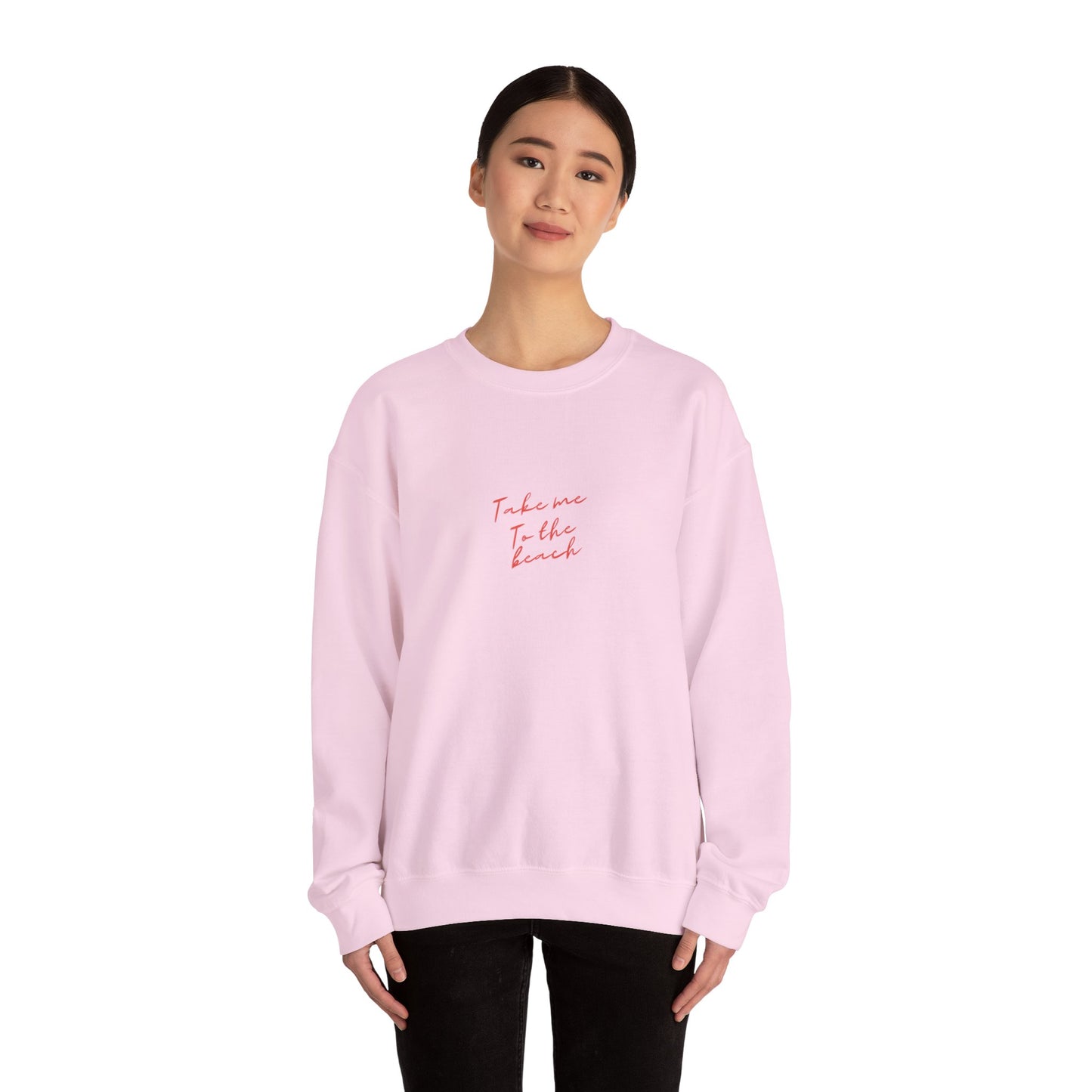 Take Me To The Beach Crewneck Sweatshirt - Summer Vibes Casual Wear