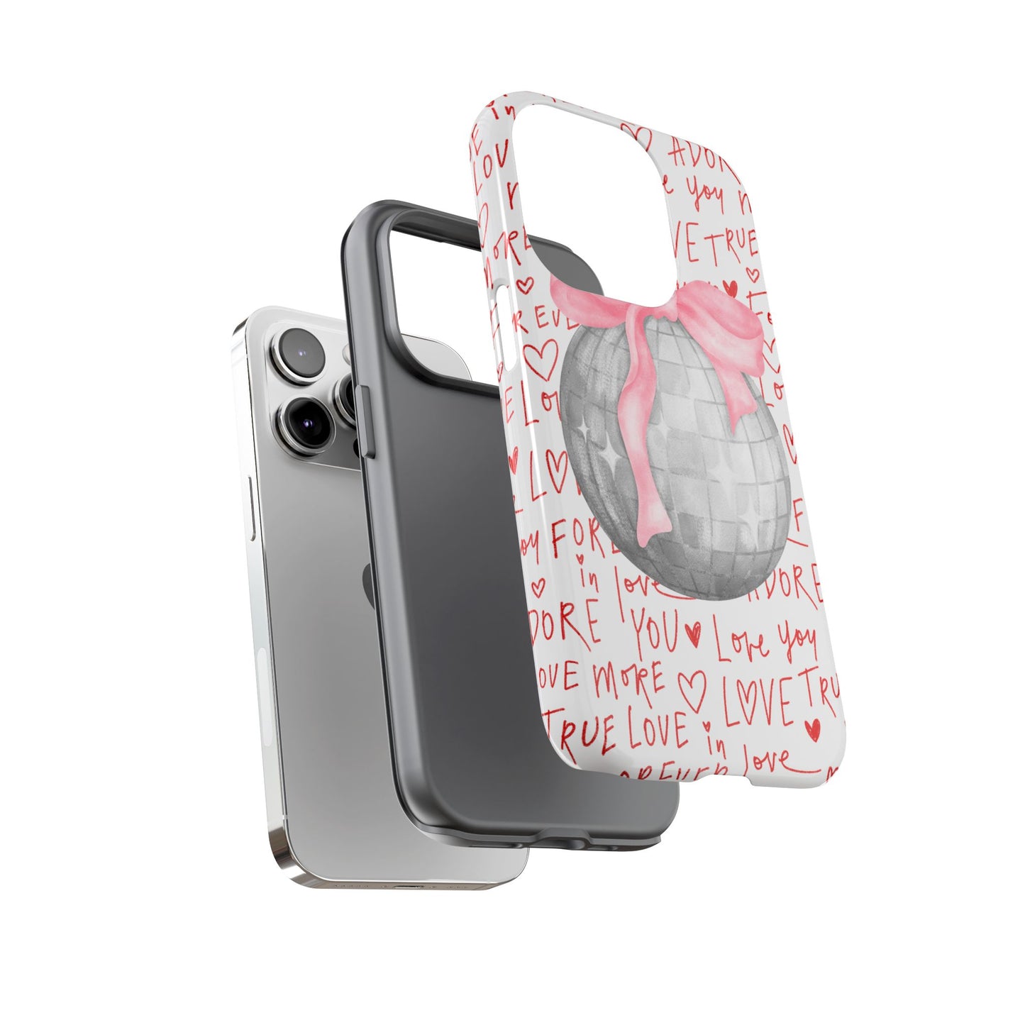 Love-Themed Phone Case with Heart Design