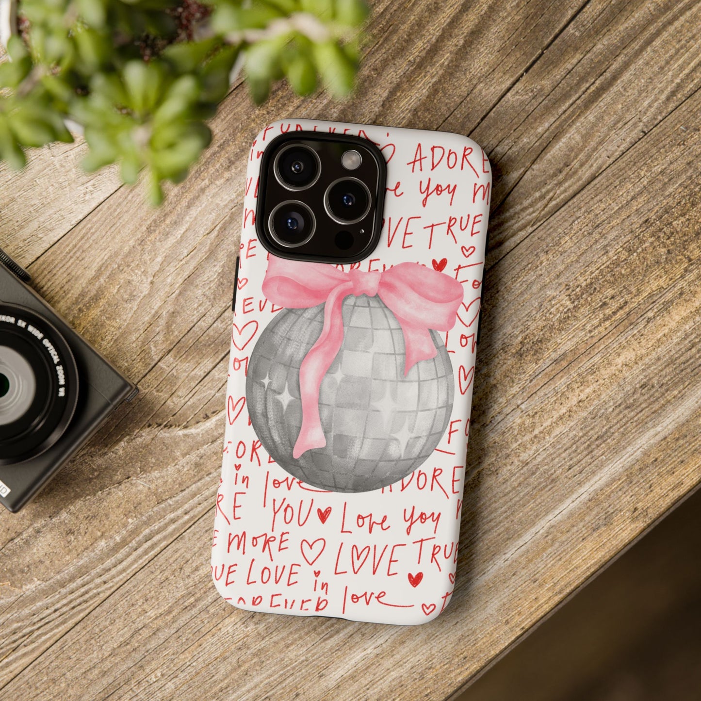 Love-Themed Phone Case with Heart Design