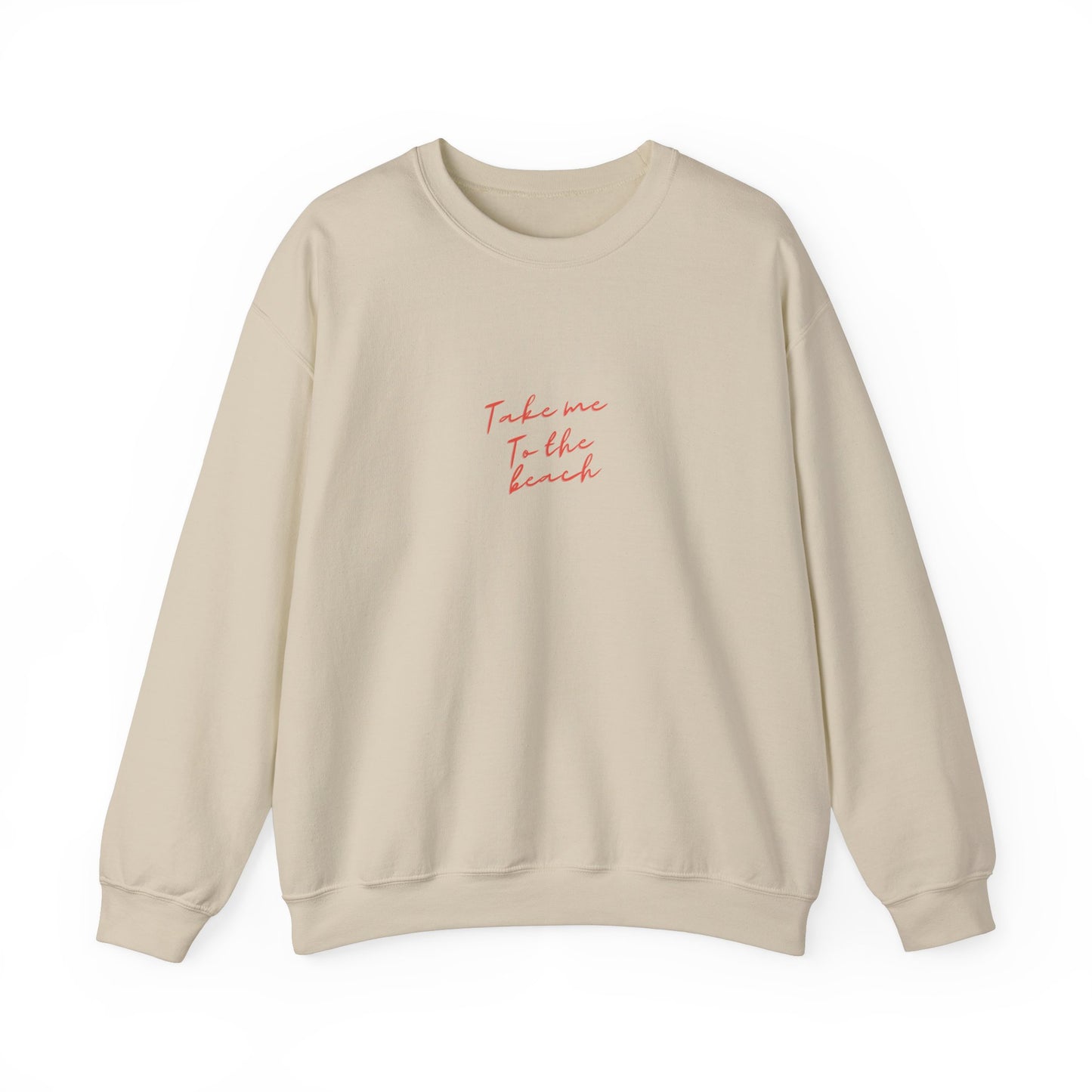 Take Me To The Beach Crewneck Sweatshirt - Summer Vibes Casual Wear