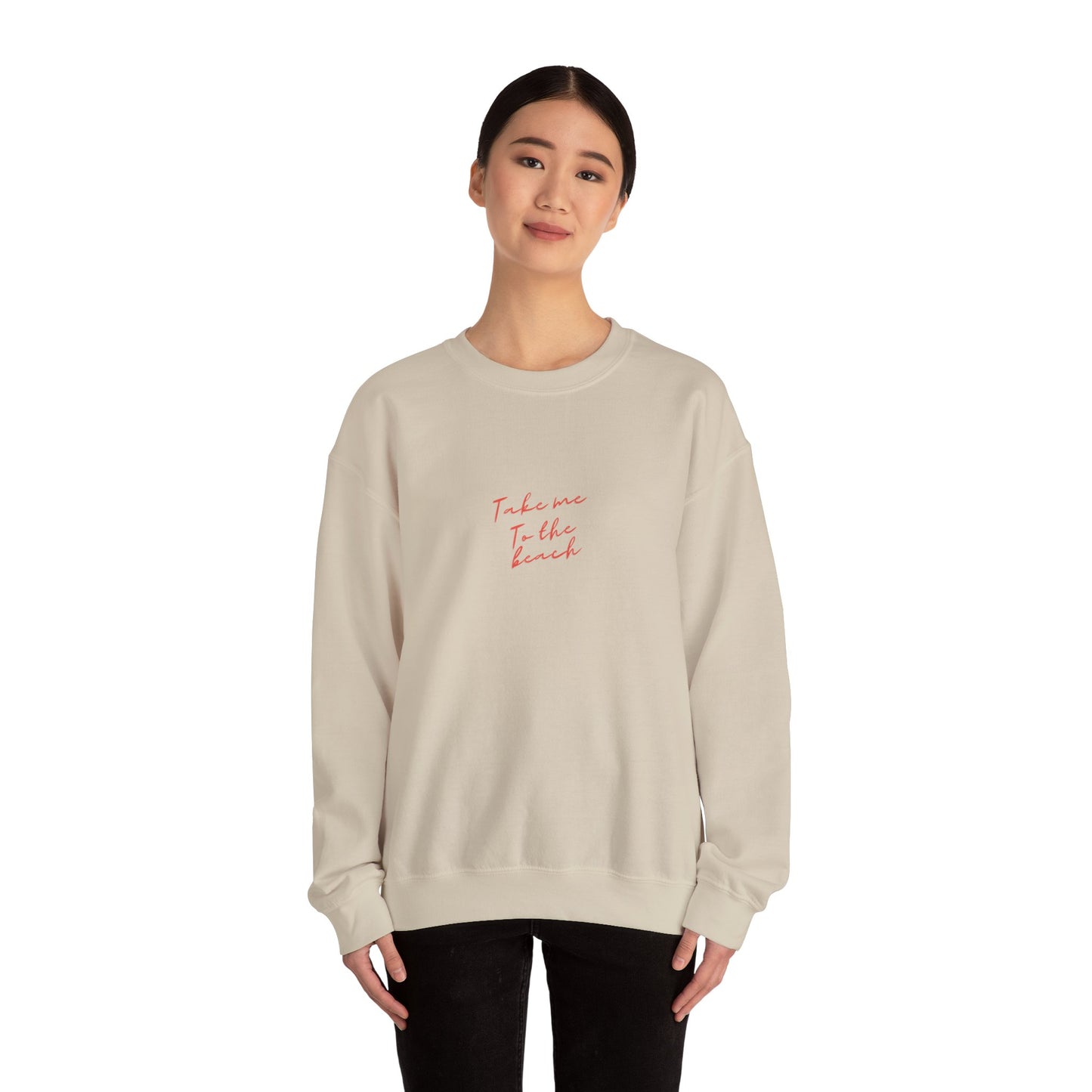 Take Me To The Beach Crewneck Sweatshirt - Summer Vibes Casual Wear