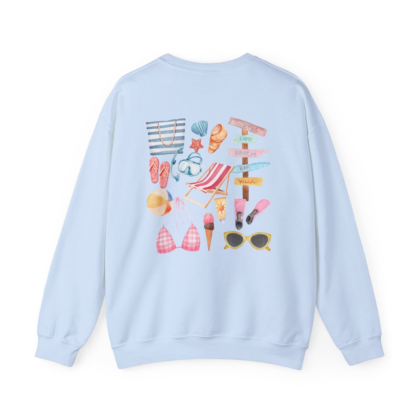 Take Me To The Beach Crewneck Sweatshirt - Summer Vibes Casual Wear