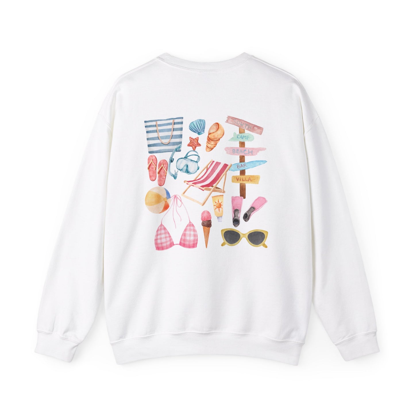 Take Me To The Beach Crewneck Sweatshirt - Summer Vibes Casual Wear