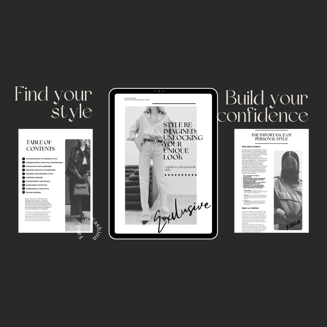Style Re-imagined: Unlocking your unique look - E-book